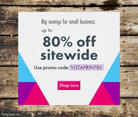 promo code vistaprint promotional products.